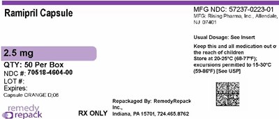 Mm1 (Ramipril 2.5mg 70518 4604 00)